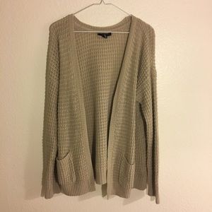 Forever 21 Tan Oatmeal Cardigan
